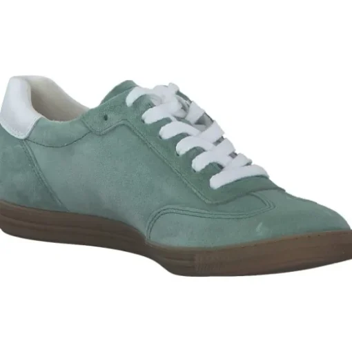 Paul Green 5450, Schnürschuhe, Damen, wasabi/white
