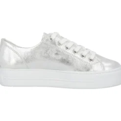 Paul Green 4790, Sneakers Low, Damen, weiß silber metallic