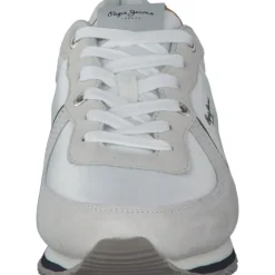 Pepe Jeans PMS30728, Sneakers Low, Herren, factory white
