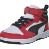 Puma 393832/003 Rebound V6 Mid AC+PS, Stiefel, Kinder, puma white-puma black-for all