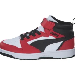 Puma 393832/003 Rebound V6 Mid AC+PS, Stiefel, Kinder, puma white-puma black-for all