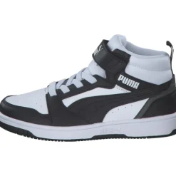 Puma 393832/001 Rebound V6 Mid AC+PS, Stiefel, Kinder, puma white-puma black-shadow