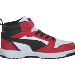 Puma 393832/003 Rebound V6 Mid AC+PS, Stiefel, Kinder, puma white-puma black-for all