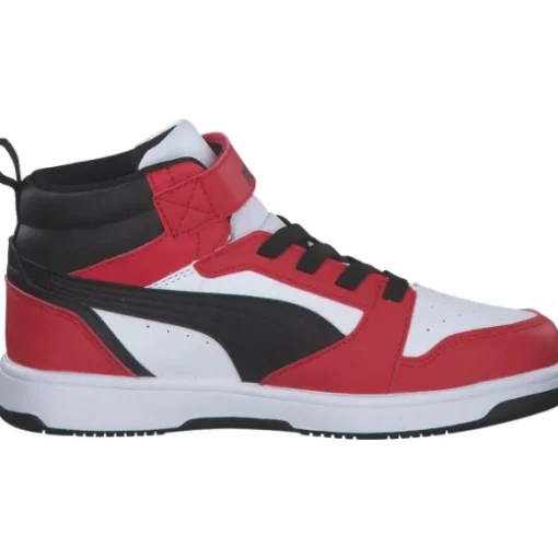 Puma 393832/003 Rebound V6 Mid AC+PS, Stiefel, Kinder, puma white-puma black-for all