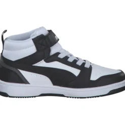 Puma 393832/001 Rebound V6 Mid AC+PS, Stiefel, Kinder, puma white-puma black-shadow