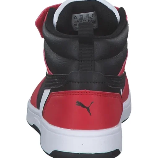 Puma 393832/003 Rebound V6 Mid AC+PS, Stiefel, Kinder, puma white-puma black-for all