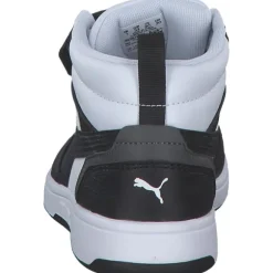 Puma 393832/001 Rebound V6 Mid AC+PS, Stiefel, Kinder, puma white-puma black-shadow