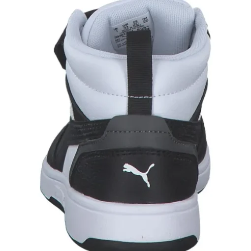 Puma 393832/001 Rebound V6 Mid AC+PS, Stiefel, Kinder, puma white-puma black-shadow
