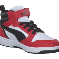 Puma 393832/003 Rebound V6 Mid AC+PS, Stiefel, Kinder, puma white-puma black-for all