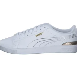 Puma 395085/001 Vikky v Metallic Shine , Schnürschuhe, Damen, PUMA WHITE-PUMA GOLD-PUMA SILVER