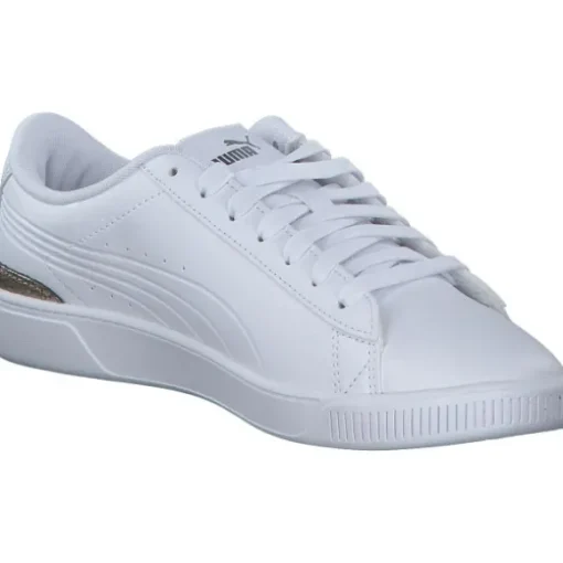 Puma 395085/001 Vikky v Metallic Shine , Schnürschuhe, Damen, PUMA WHITE-PUMA GOLD-PUMA SILVER