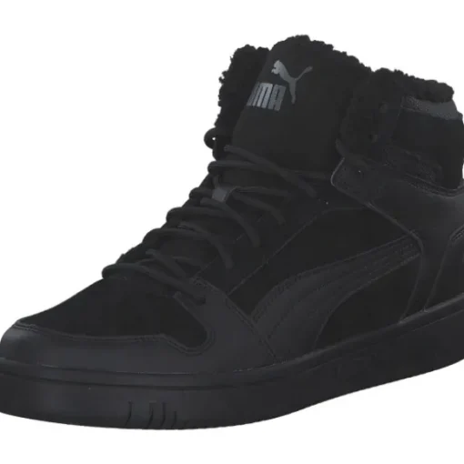 Puma Rebound 369831, Sneakers High, Herren, Schwarz (Puma Black/Castlerock)