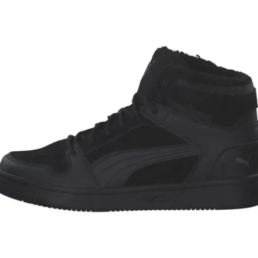 Puma Rebound 369831, Sneakers High, Herren, Schwarz (Puma Black/Castlerock)