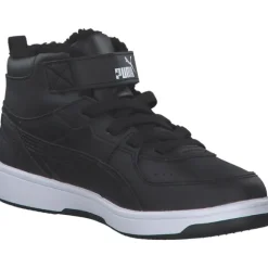 Puma Rebound Joy Fur PS 375479, Sneakers Low, Kinder, PUMA Black-PUMA White