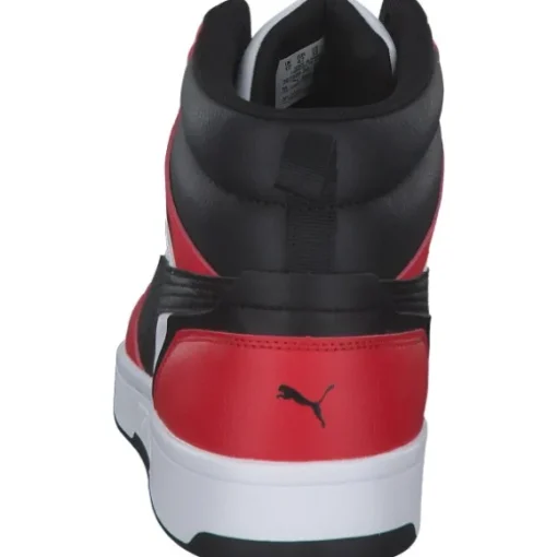 Puma Rebound v6 392326, Sneakers High, Herren, White-PUMA Black-For All Ti
