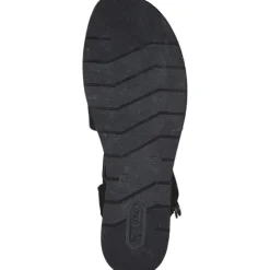 Remonte D3064, Plateau-Sandaletten, Damen, schwarz/schwarz/schwarz