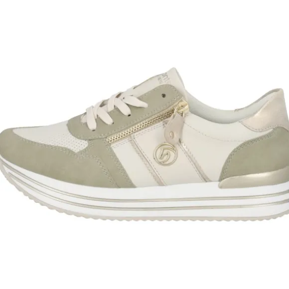 Remonte D1327, Schnürschuhe, Damen, salbei/offwhite/muschel/offwhi