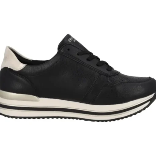 Remonte D1327, Schnürschuhe, Damen, nero/muschel/schwarz