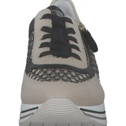 Remonte D1329, Schnürschuhe, Damen, perle/schwarz-gold/schwarz/mus