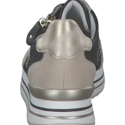 Remonte D1329, Schnürschuhe, Damen, perle/schwarz-gold/schwarz/mus