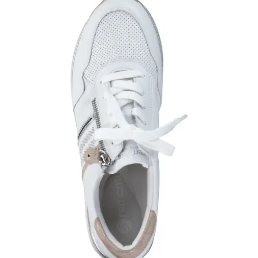 Remonte D1318, Schnürschuhe, Damen, weiss/argento/rosegold/weiss