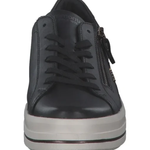 Remonte D1C01, Schnürschuhe, Damen, schwarz/schwarz-antique/antik/