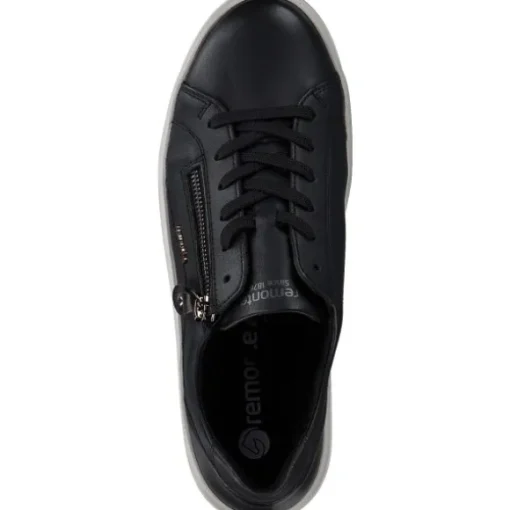 Remonte D1C01, Schnürschuhe, Damen, schwarz/schwarz-antique/antik/
