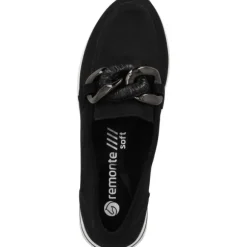 Remonte D1G11, Mokassins, Damen, Schwarz