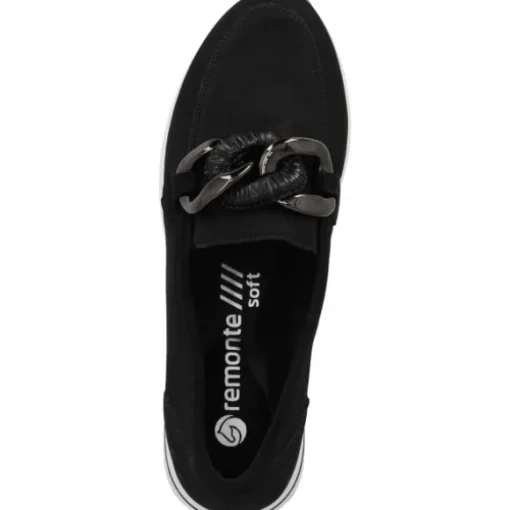 Remonte D1G11, Mokassins, Damen, Schwarz