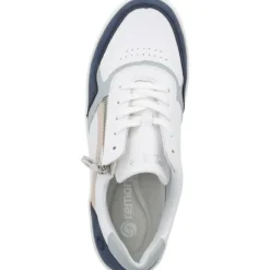 Remonte D0J01, Schnürschuhe, Damen, jeans/weiss/bleu/rose/weiss