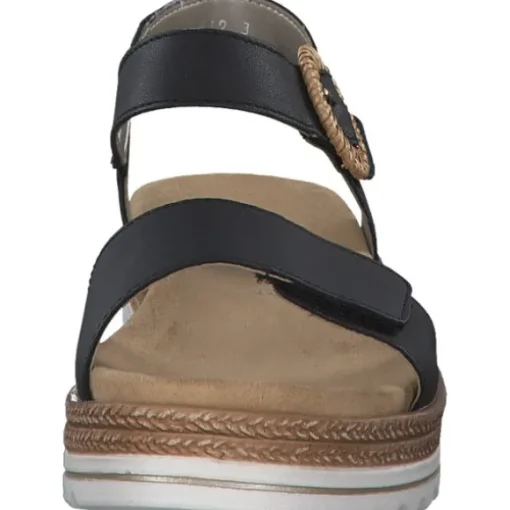 Remonte D0Q52, Keilsandaletten, Damen, Schwarz