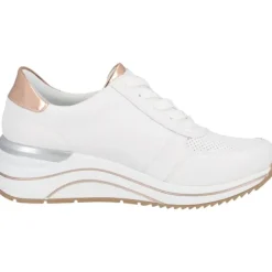 Remonte D0T04, Schnürschuhe, Damen, weiss/weiss/kupfer