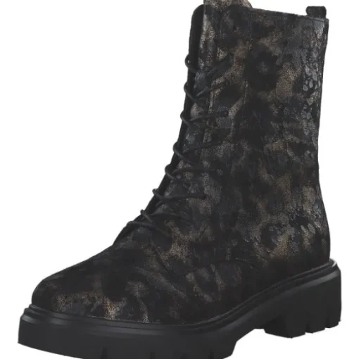 Remonte D1W72-03, Schnürstiefel, Damen, schwarz-antique
