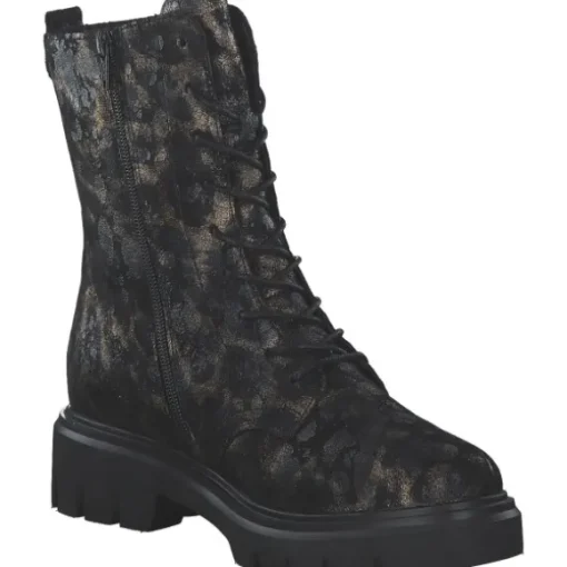 Remonte D1W72-03, Schnürstiefel, Damen, schwarz-antique