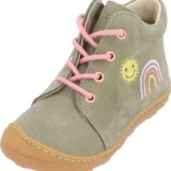 Ricosta Mecki 1203202, Lauflernschuhe, Kinder, eukalyptus/Regenbogen