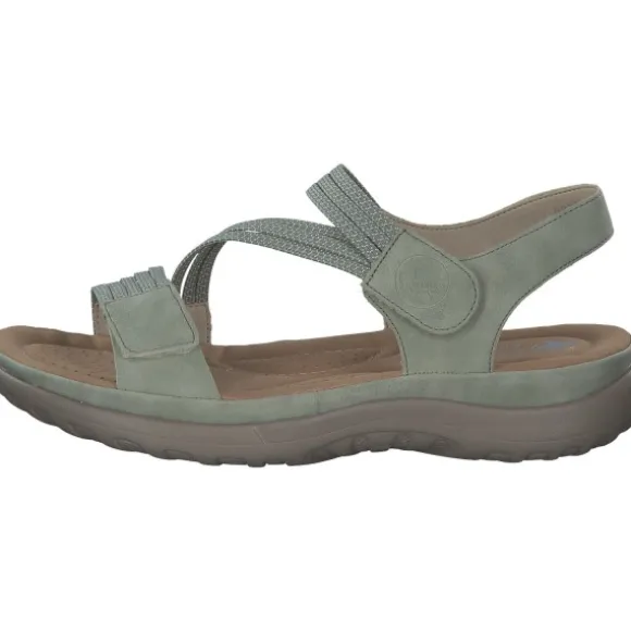 Rieker 64870, Keilsandaletten, Damen, Grün