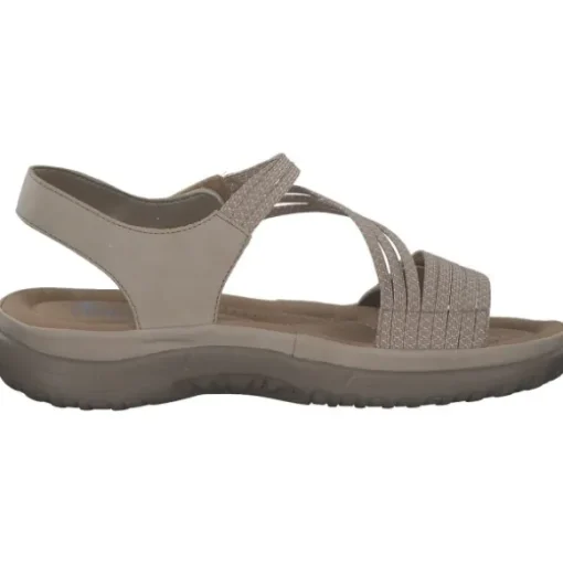 Rieker 64870, Keilsandaletten, Damen, ginger/cliff-weiss