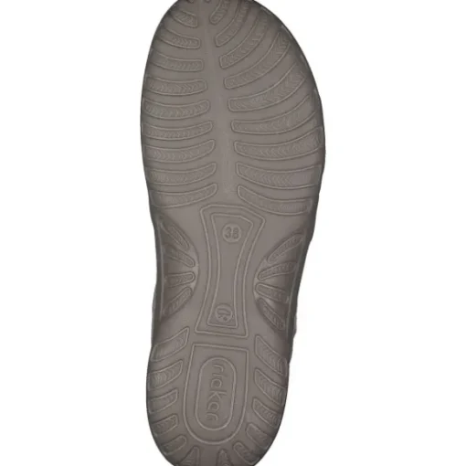Rieker 64870, Keilsandaletten, Damen, ginger/cliff-weiss