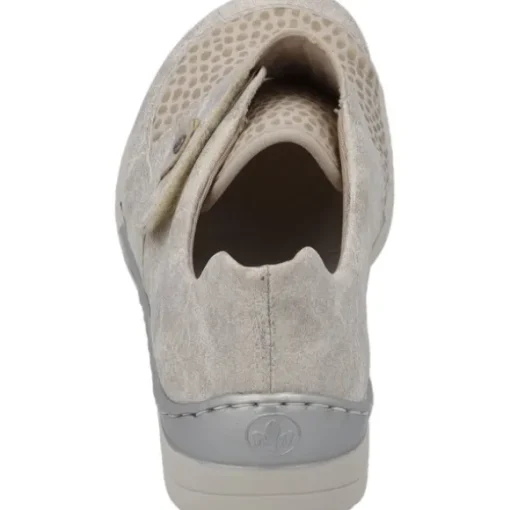 Rieker 48951, Klassische Halbschuhe, Damen, beige-gold/perlcreme/cliff