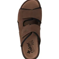 Rieker 25559, Pantoletten, Herren, Braun (Marrone/Schwarz)