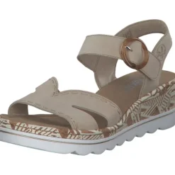 Rieker 67173, Plateau-Sandaletten, Damen, perle