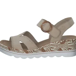 Rieker 67173, Plateau-Sandaletten, Damen, perle