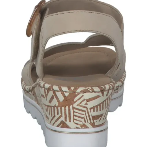 Rieker 67173, Plateau-Sandaletten, Damen, perle
