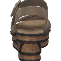 Rieker 68163, Plateau-Sandaletten, Damen, shell