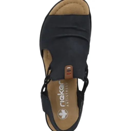 Rieker 68175, Plateau-Sandaletten, Damen, pazifik/amaretto