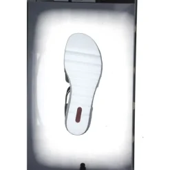Rieker 67459, Plateau-Sandaletten, Damen, schilf