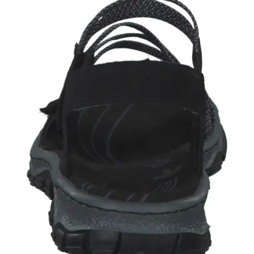 Rieker 68871, Sandalen, Damen, Schwarz