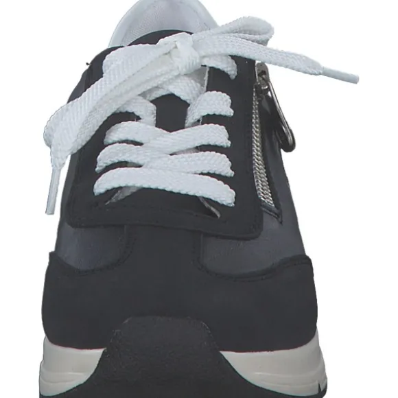 Rieker 58923, Schnürschuhe, Damen, pazifik/pazifik/weiss