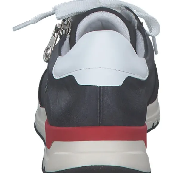 Rieker 58923, Schnürschuhe, Damen, pazifik/pazifik/weiss