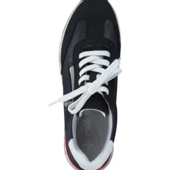 Rieker 58923, Schnürschuhe, Damen, pazifik/pazifik/weiss